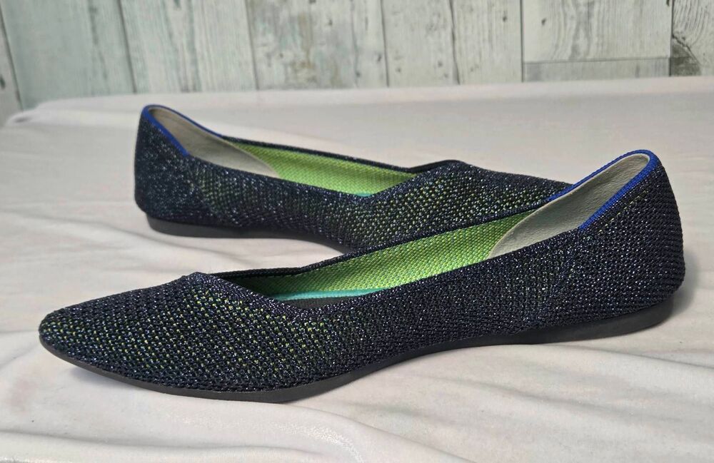 Rothy's The Point Metallic Duo / Dual Tone Ballet Flats Retired Colorway Sz. 8